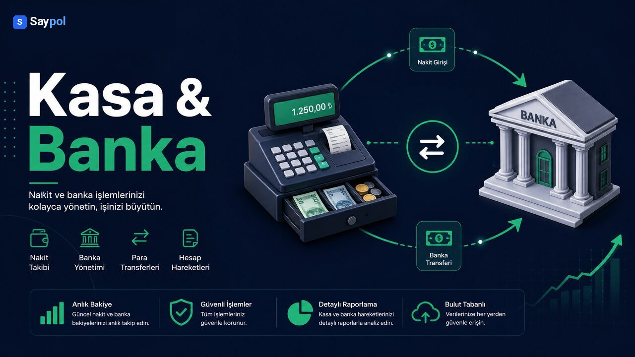 Kasa ve Banka Yönetimi ile Saypol'da Nakit Akışınızı Kolayca Yönetin