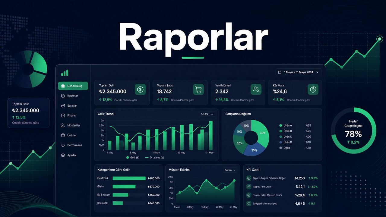 Raporlama Merkezi — Saypol Yönetim Paneli ile Veriye Dayalı Kararlar